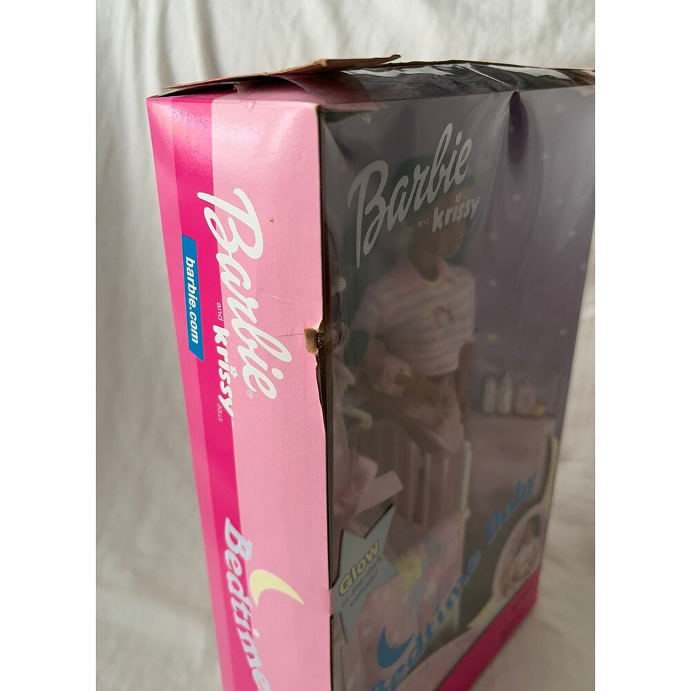 NIB Vintage Bedtime Baby Barbie & Krissy Dolls Glow in Dark Rocking Crib *read* - Picture 8 of 11